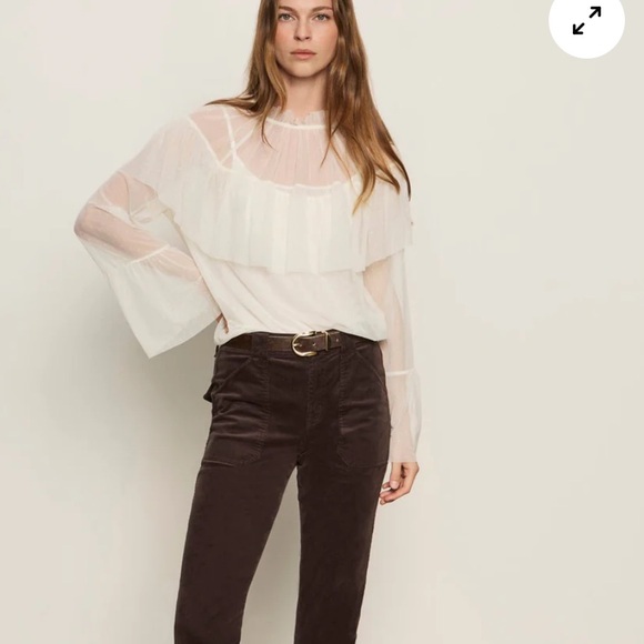 NWT SANCTUARY The Ethereal Blouse Chalk Medium - Picture 6 of 12